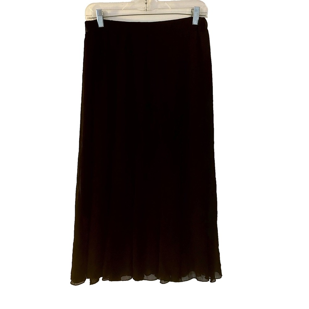 Lapis Anthropologie Godet Midi Skirt Sz S Elastic Waist Witch Whimsigoth‎ Grunge
